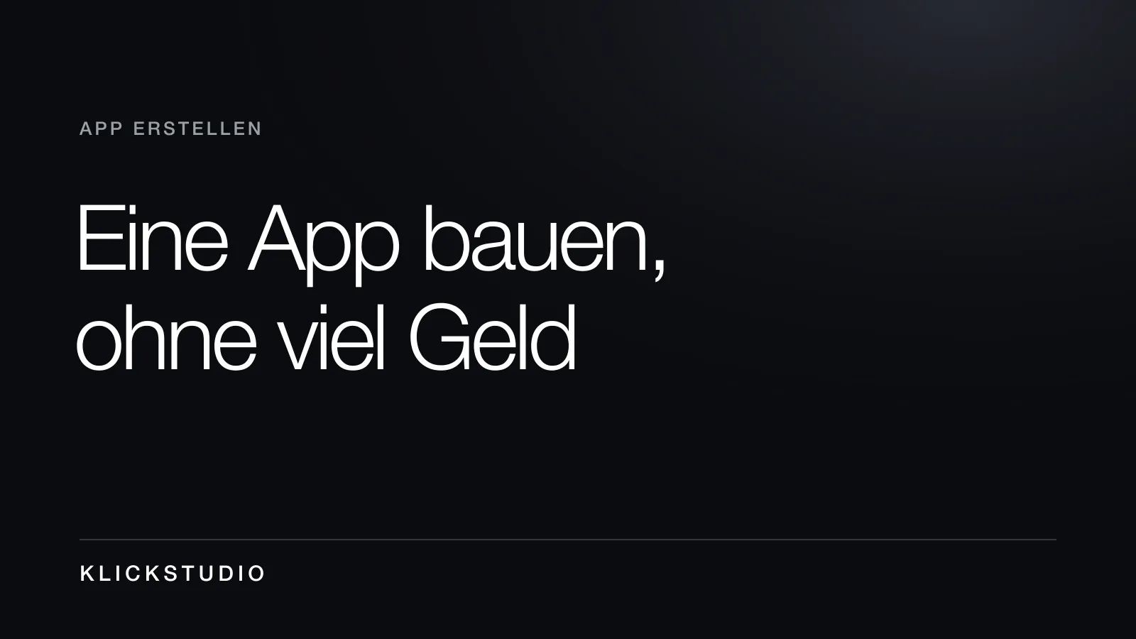 Günstig eine App mit KI und No-Code erstellen