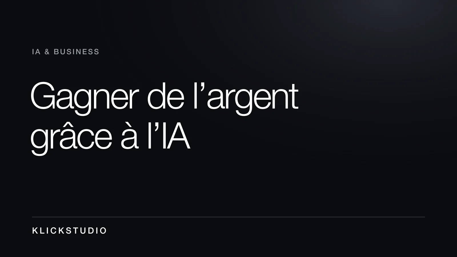 Entrepreneur développant une activité grâce aux outils d’IA