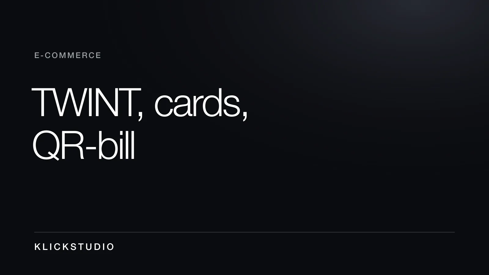 Online payment with TWINT and cards for Swiss SMEs