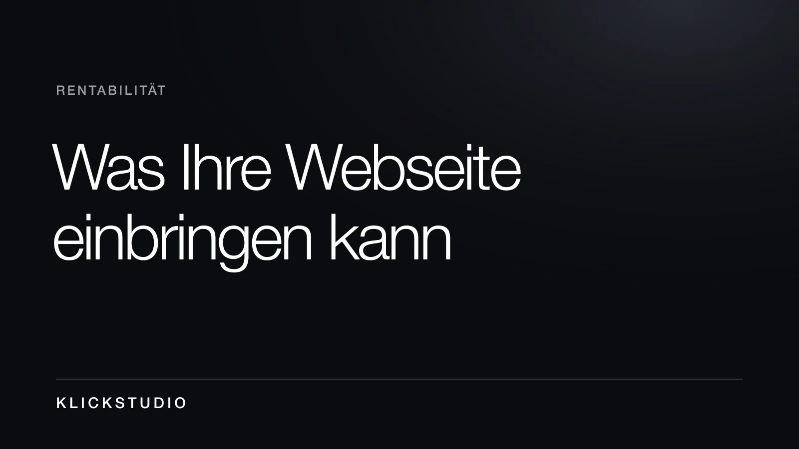 Die Rentabilität einer Webseite berechnen