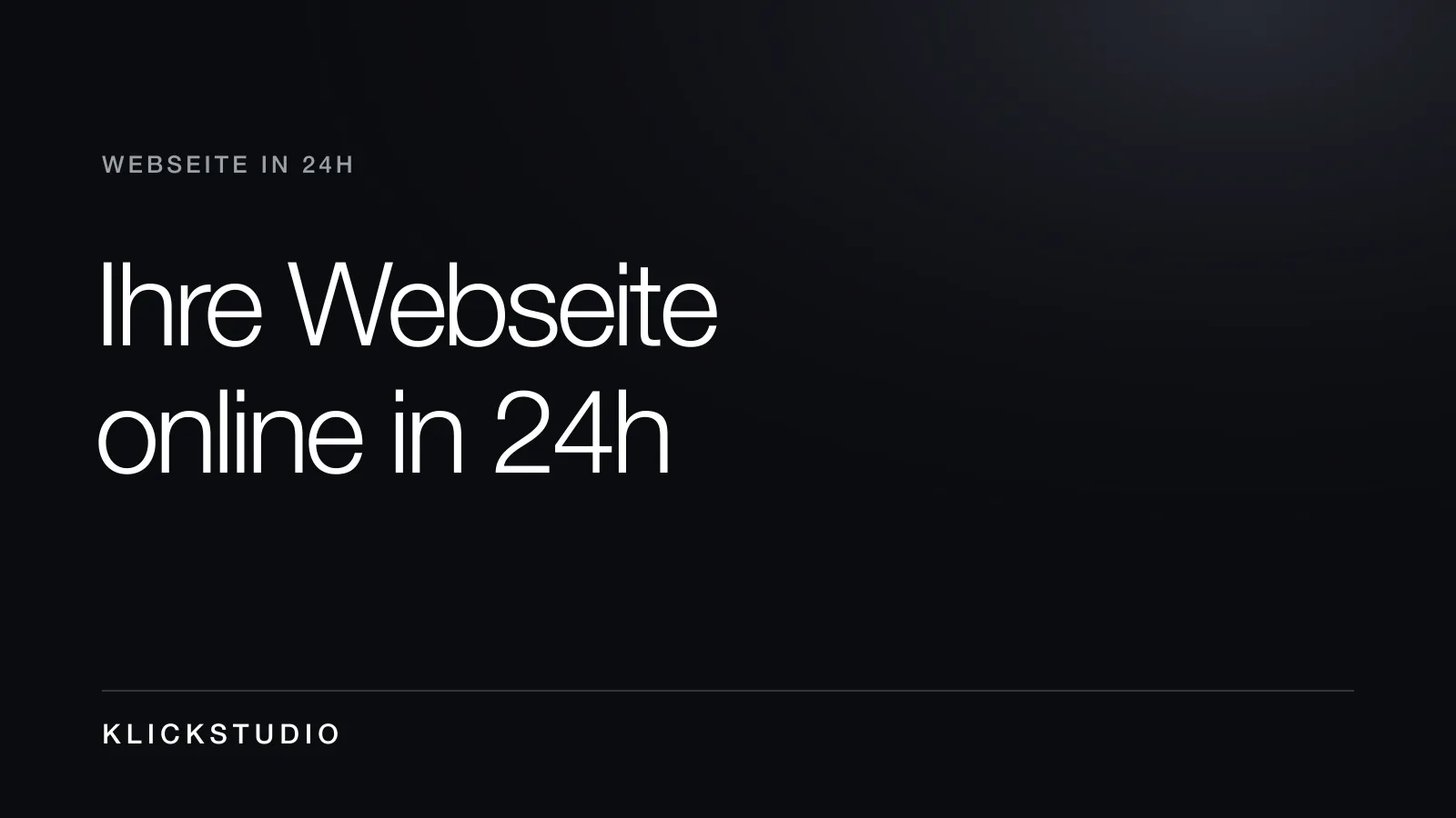 Professionelle Webseite in 24 Stunden geliefert