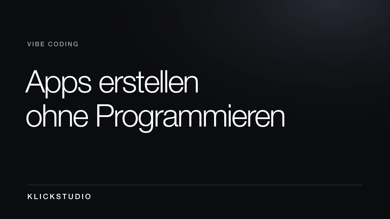 Vibe Coding: eine App erstellen, indem man seine Ideen einer KI beschreibt