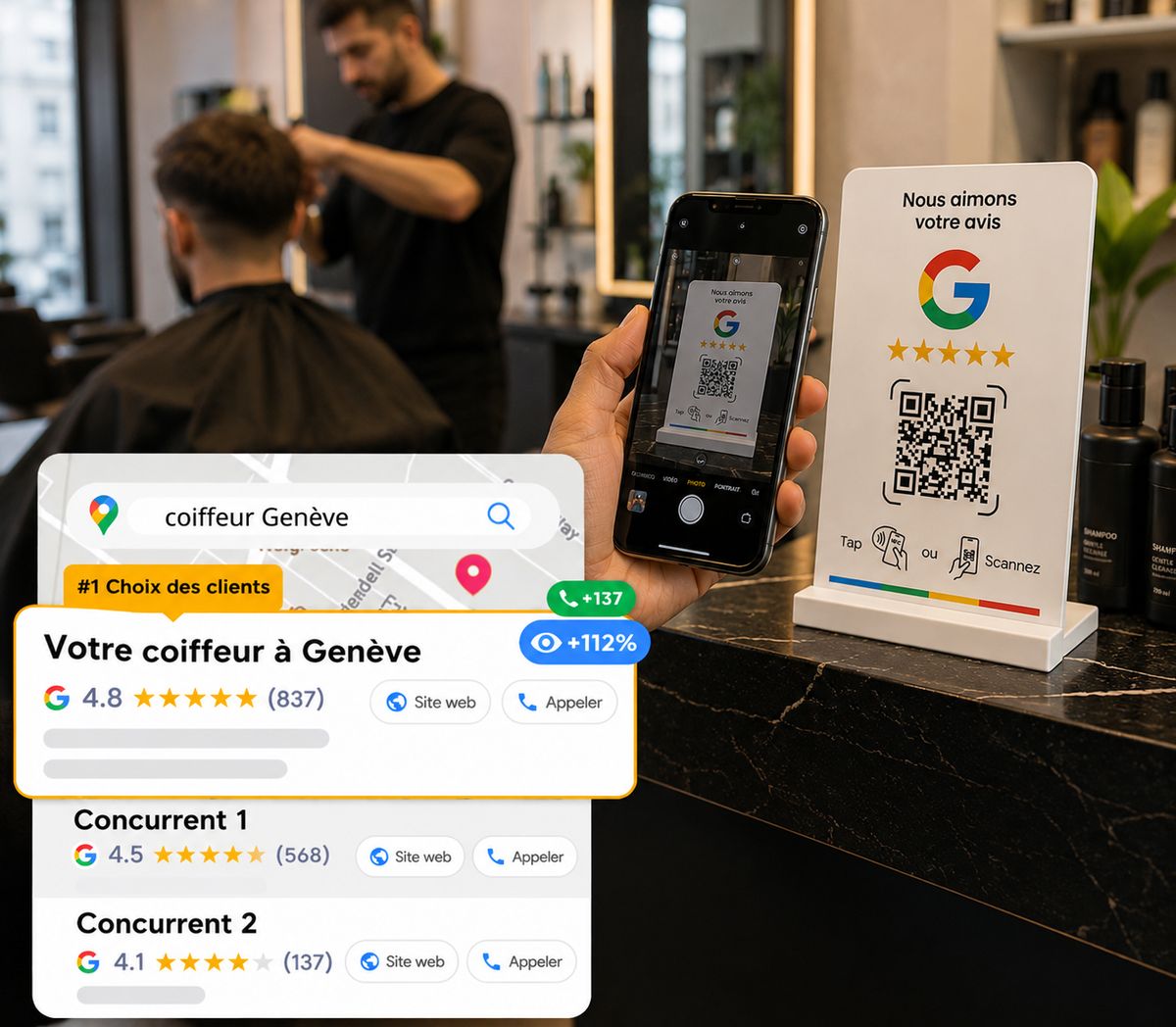 Local Google Maps ranking in French-speaking Switzerland